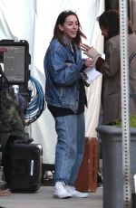 CHLOE BENNET on the Set of Interior Chinatown in Los Angeles 05/10/2023