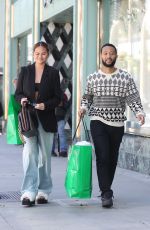 CHRISSY TEIGEN and John Legend Out Shopping on Rodeo Drive in Beverly Hills 05/05/2023