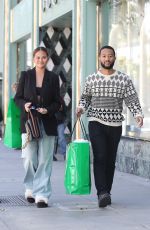 CHRISSY TEIGEN and John Legend Out Shopping on Rodeo Drive in Beverly Hills 05/05/2023
