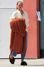 CHRISSY TEIGEN Out and About in West Hollywood 05/01/2023