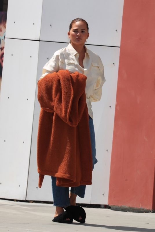 CHRISSY TEIGEN Out and About in West Hollywood 05/01/2023