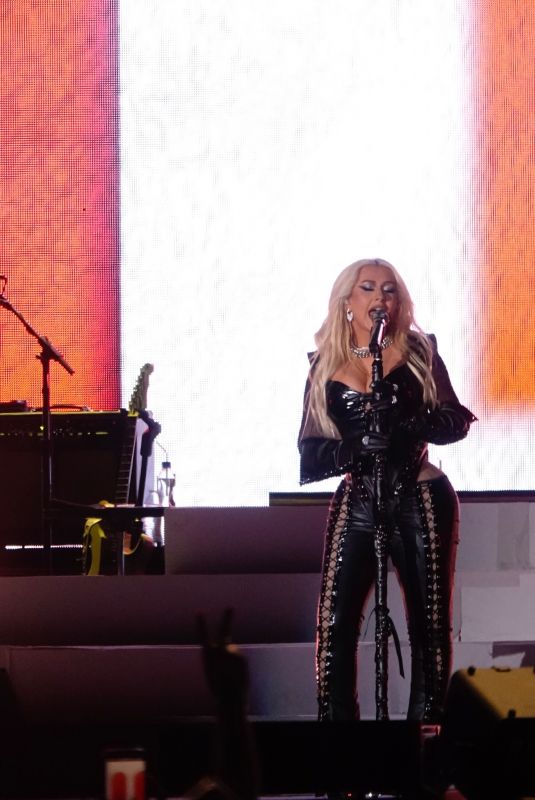 CHRISTINA AGUILERA Performs at Friends and Lovers Concert in Las Vegas 05/06/2023