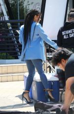CHRISTINA MILIAN Filming Promo for Her Beignet Box in Los Angeles 05/17/2023