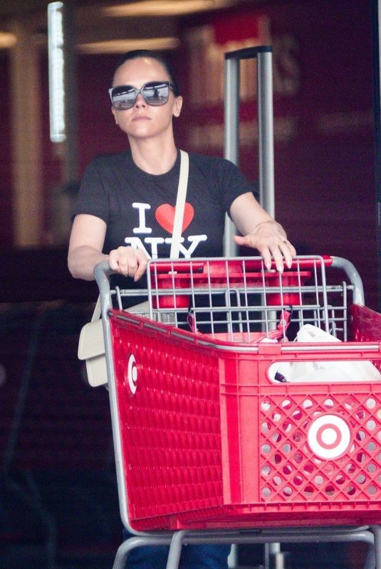 CHRISTINA RICCI Shopping at Target in Los Angeles 05/24/2023