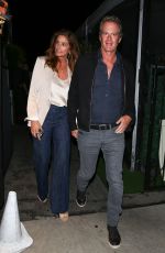 CINDY CRAWFORD and Rande Gerber Leaves Giorgio Baldi in Santa Monica 05/24/2023