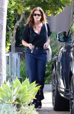 CINDY CRAWFORD Leaves Cafe Habana in Malibu 05/14/2023