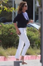 CINDY CRAWFORD Shopping at Whole Foods After Leaving a Spa in Malibu 05/09/2023