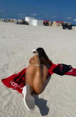 CLAUDIA ROMANI at a Beach in Miami 05/14/2023