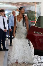 COCO JONES Leaves Hotel Martinez in Cannes 05/17/2023