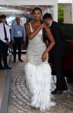 COCO JONES Leaves Hotel Martinez in Cannes 05/17/2023