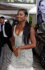 COCO JONES Leaves Hotel Martinez in Cannes 05/17/2023