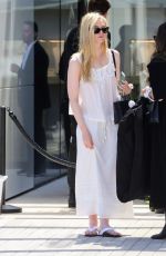 DAKOTA FANNING Leaves New Chanel Store on Rodeo Drive 05/06/2023