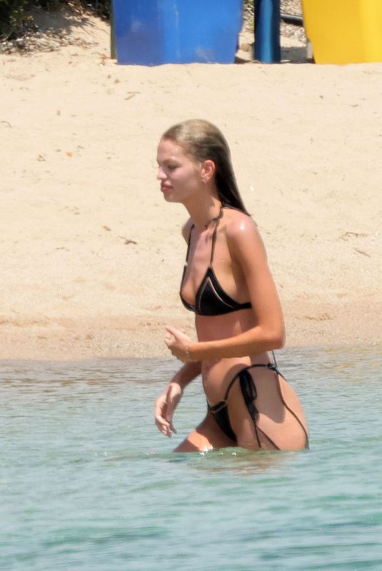 DAPHNE GROENEVELD in Bikini at a Beach in Miami 05/29/2023