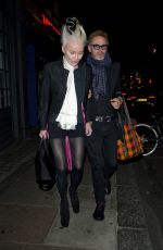DAPHNE GUINNESS Leaves Groucho Club in London 05/04/2023