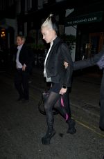 DAPHNE GUINNESS Leaves Groucho Club in London 05/04/2023