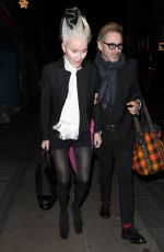 DAPHNE GUINNESS Leaves Groucho Club in London 05/04/2023