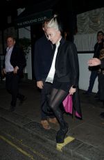 DAPHNE GUINNESS Leaves Groucho Club in London 05/04/2023