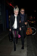 DAPHNE GUINNESS Leaves Groucho Club in London 05/04/2023