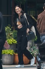 DEMI MOORE Out with Her Dog in New York 05/22/2023
