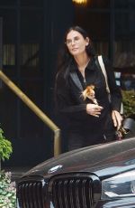 DEMI MOORE Out with Her Dog in New York 05/22/2023