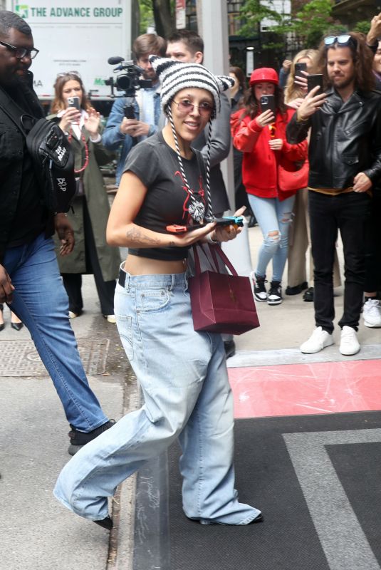 DOJA CAT Arrives at Her Hotel in New York 05/01/2023