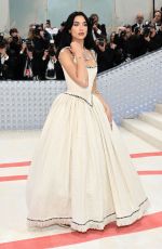DUA LIPA at 2023 Met Gala Celebrating Karl Lagerfeld: A Line of Beauty in New York 05/01/2023