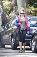 ELIZABETH OLSEN Out and About in Los Angeles 05/04/2023