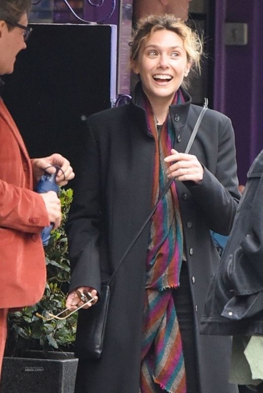 ELIZABETH OLSEN Out for Lunch with Friends in London 05/05/2023
