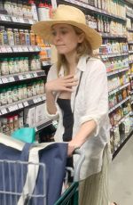 ELIZABETH OLSEN Shopping at Whole Foods in Los Angeles 04/29/2023