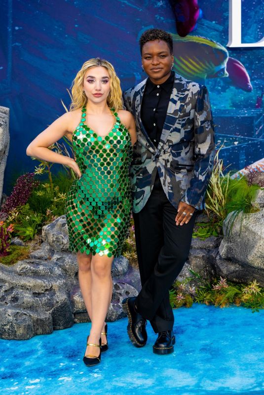 ELLA BAIG and NICOLA ADAMS at The Little Mermaid Premiere in London 05/15/2023