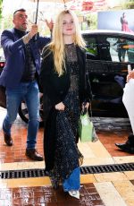 ELLE FANNING Arrives at Le Majestic Hotel in Cannes 05/19/2023