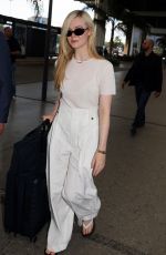 ELLE FANNING Arrives at Nice Airport 05/15/2023