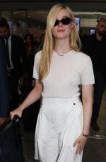 ELLE FANNING Arrives at Nice Airport 05/15/2023