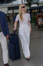 ELLE FANNING Arrives at Nice Airport 05/15/2023