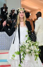ELLE FANNING at 2023 Met Gala Celebrating Karl Lagerfeld: A Line of Beauty in New York 05/01/2023