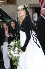 ELLE FANNING Heading to the Met Gala in New York 05/01/2023 