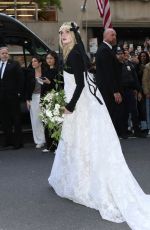 ELLE FANNING Heading to the Met Gala in New York 05/01/2023 