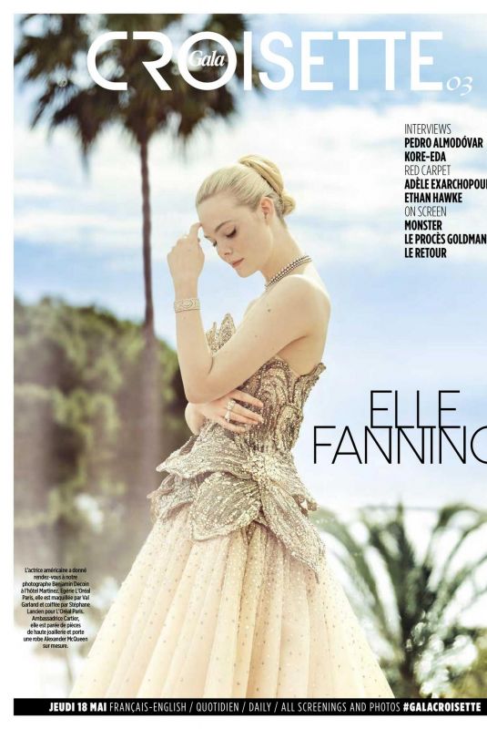ELLE FANNING in Gala Croisette, May 2023