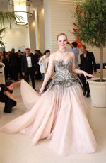ELLE FANNING Leaves Hotel Martinez in Cannes 05/16/2023