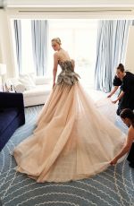 ELLE FANNING - Vogue Photoshoot Alexander Mcqueen Cannes Gown, May 2023