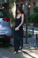 EMILY RATAJKOWSKI in a Black Long Dress Out in New York 05/18/2023