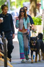 EMILY RATAJKOWSKI Out with Her Dog in New York 05/26/2023