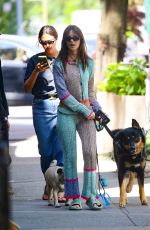 EMILY RATAJKOWSKI Out with Her Dog in New York 05/26/2023