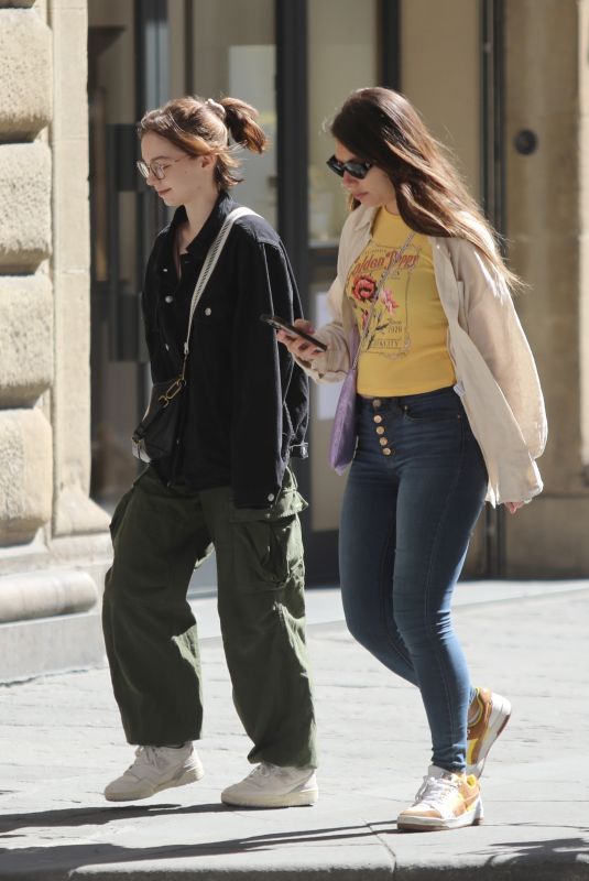 EMMA MYERS Out with a Friend in Florence 05/05/2023