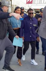 ENIKO PARRISH and Kevin Hart Arrives at Lakers Playoffs Game in Los Angeles 05/06/2023