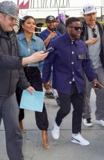 ENIKO PARRISH and Kevin Hart Arrives at Lakers Playoffs Game in Los Angeles 05/06/2023