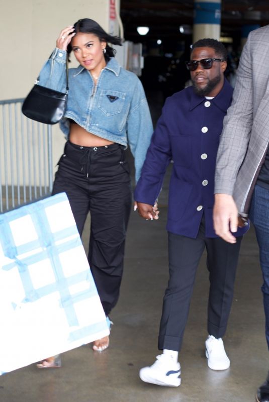 ENIKO PARRISH and Kevin Hart Arrives at Lakers Playoffs Game in Los Angeles 05/06/2023