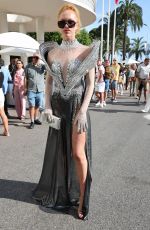 ENNA ERMAKOVA Leaves Martinez Hotel in Cannes 05/26/2023