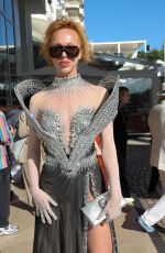 ENNA ERMAKOVA Leaves Martinez Hotel in Cannes 05/26/2023
