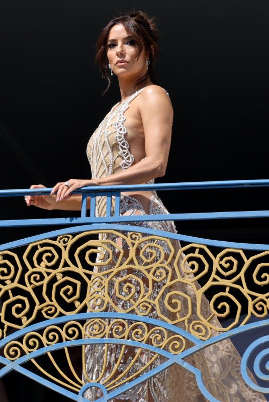 EVA LONGORIA at a Photshoot at Martinez Hotel in Cannes 05/26/2023
